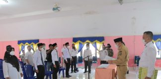 Wabup Rohul Lantik BPD Desa Cipang Kiri Hulu