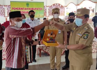Sebanyak Rp 3,4 Milyar Sisa Dana Hibah Pilkada Rohul 2020 Dikembalikan KPU Kepada Pemkab