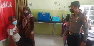 Rutin Lakukan Peninjauan Vaksinasi, Kapolsek Bonai Darussalam : Jumlah Warga Vaksin Mencapai 1600 Orang