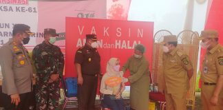 Kejari Rohul Gelar Vaksin Massal, Donor Darah dan Bagi-Bagi Masker Gratis dihari Bhakti Adhyaksa