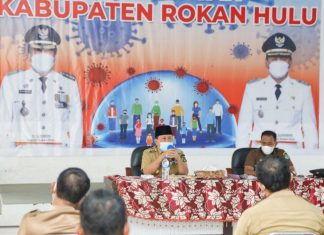 Gelar Rakor, Bupati Rohul Singgung Terkait Karhutla, COVID-19 Hingga Larangan Menggelar Pesta