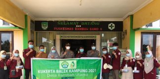 Tim Kukerta UR Bagi Masker dan Beri Edukasi Ditengah Masyarakat
