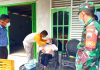 TNI di Rohul Dampingi Tim Medis Lakukan Tracing Contact Pasien Covid-19
