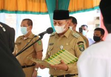 Wabup Rohul Lantik Keanggotaan BPD di Dua Desa