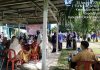 Masyarakat Serbu Vaksinasi Covid-19 Oleh Kodim 0313/KPR di Koramil 14/Kepenuhan