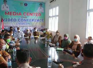 Angka Kematian Akibat Covid-19 di Rohul Masih Tinggi, Tim Satgas Gelar Rapat Internal