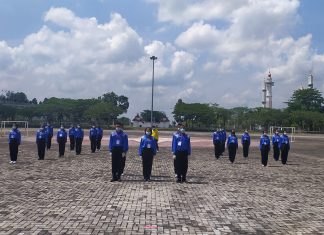 PASKIBRAKA Kabupaten Rokan Hulu Berlatih Secara Intensif