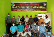 Pasca Terbentuk, DikopUKMnakertrans Rohul Beri Penyuluhan Kepada Koperasi Hulubalang Nogori Butuah
