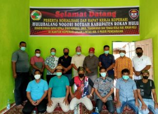 Pasca Terbentuk, DikopUKMnakertrans Rohul Beri Penyuluhan Kepada Koperasi Hulubalang Nogori Butuah