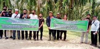 Pertanyakan Kepengurusan Koperasi Sawit Karya Bhakti, Sahbela Dalimunthe CS gelar Aksi