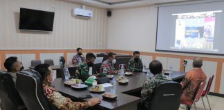Wabup dan Waka Polres Rohul Ikuti Rakor Bersama Panglima TNI dan Ka BNPB Pusat