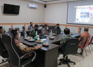 Wabup dan Waka Polres Rohul Ikuti Rakor Bersama Panglima TNI dan Ka BNPB Pusat