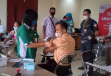 817 Orang Divaksinasi Dosis 2, Kerjasama Antara OJK Dengan BRI Ujung Batu