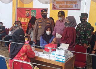 Polres Rohul Kembali Gelar Vaksinasi Massal Bagi Pelajar dan Mahasiswa