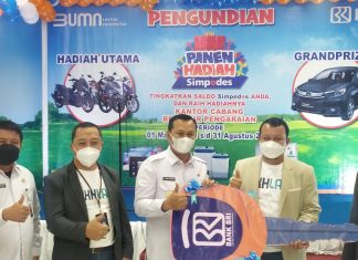 Hadiri Panen Hadiah Simpedes BRI, Wabup : BRI Peduli Terhadap Nasabah