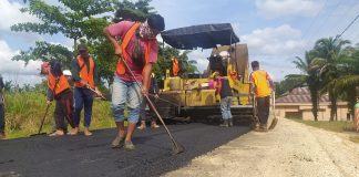 Melalui Dana DAK, Dinas PUPR Rohul Bangun Jalan Aspal di Empat Desa