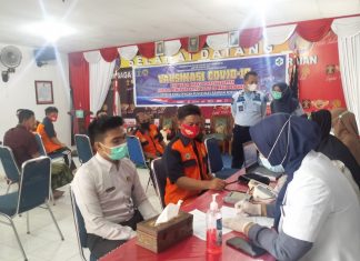 WBP dan Petugas Lapas Kelas IIB Pasir Pengaraian Kembali Mendapat Vaksinasi Covid-19