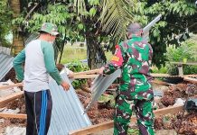 Angin Puting Beliung Kembali Terjang Desa Serombou Indah, Atap Sekolah dan Rumah Warga Beterbangan