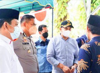 Wabup Rohul dan Wadirkrimum Polda Riau Turut Tinjau Vaksinasi Massal Presisi TNI – Polri