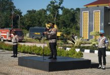 Kapolres Rohul Pimpin Apel Kesiapsiagaan Menghadapi Karhutla