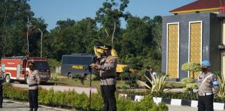 Kapolres Rohul Pimpin Apel Kesiapsiagaan Menghadapi Karhutla