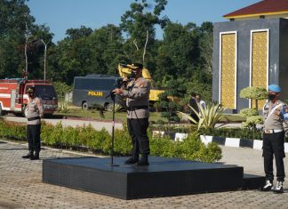 Kapolres Rohul Pimpin Apel Kesiapsiagaan Menghadapi Karhutla