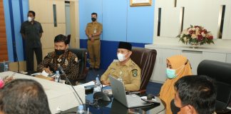 Ikuti Monev, Wabup Mengaku Pemkab Rohul Komit Laksanakan 8 Area Fokus Koordinasi Pencegahan Korupsi Terintegrasi
