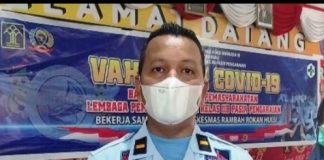 616 WBP Lapas Pasir Pengaraian Telah Divaksinasi COVID-19