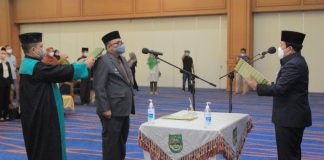M Zaki Dilantik Sebagai PJ Sekda Rohul