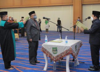 M Zaki Dilantik Sebagai PJ Sekda Rohul