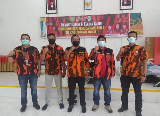 Peringati HUT Pemuda Pancasila ke 62, MPC PP Rohul Gelar Donor Darah Hingga Berbagi Dengan Korban Kebakaran
