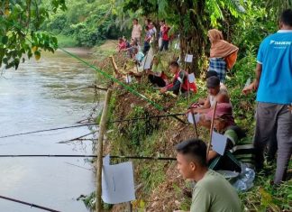 Peringati Hari Sumpah Pemuda, Dusun 1 Muara Musu Gelar Lomba Mancing