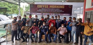 Gelar Coffe Morning Bersama Rekan Pers, Kalapas Pasir Pengaraian Pamit Pisah Pindah Tugas