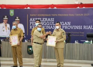 Membanggakan, Rohul Terima Penghargaan Terbaik III Aksi Konvergensi Penurunan Stunting di Provinsi Riau