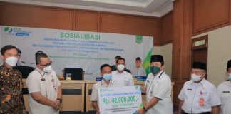 Bupati Buka Sosialisasi Perbup Nomor 41 Tahun 2021, Sukiman : Bentuk Kepedulian Pemkab Terhadap Pekerja