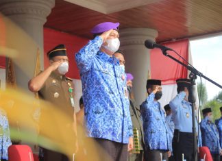 Wabup Indra Gunawan Pimpinan Apel Peringatan Hari Bela Negara ke 73 Tahun