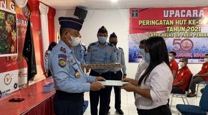 Perayaan Natal, 62 WBP Lapas Pasir Pengaraian Terima Remisi