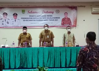 Tingkatkan Kapasitas BUMDes, BKAD Kecamatan Rambah Samo Gelar Bimtek