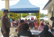 Polsek Tambusai Bersinergi Dengan PT GSM, Gelar Vaksinasi Massal