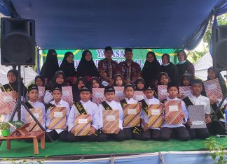 Yayasan Raudhotul Quran Al Uswah Wisuda 18 Santri