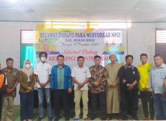 Pius Kembali Terpilih Sebagai Ketua NPCI Rokan Hulu Periode 2021-2026