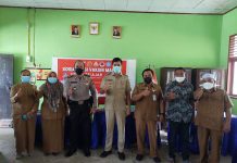 Bersinergi, Camat dan Polisi di Rohul Gelar Sosialisasi Vaksinasi Bagi Anak