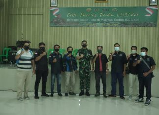 Gelar Coffee Morning Bersama Insan Pers, Berikut Harapan komandan Kodim 0313/Kpr
