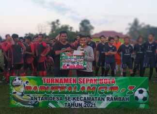 Open Turnamen Sepak Bola Babussalam Cup I Ditutup, Berikut Harapan Ketua PSSI Rohul