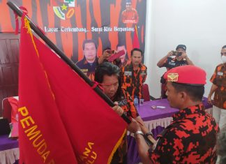 Lantik Hermanto Situmorang Sebagai Dakoti MPC PP Rohul, Berikut Harapan Syahmadi Malau
