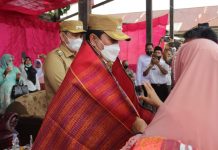 Bupati Sukiman Hadiri Sertijab Kepala Desa Sei Kuning