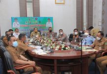 Rakor Penanganan Covid-19 Bersama Gubri, Bupati Sukiman : Lebih Memiliki Strategis