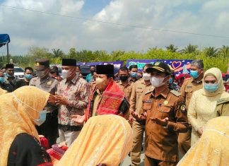 Hadiri Syukuran Kades Batang Kumu, Bupati Sukiman : Semoga Amanah