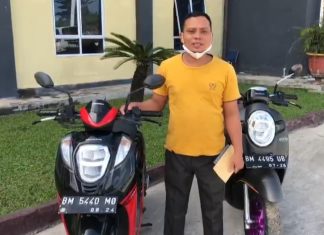 Dua Sepeda Motornya Kembali, Syahroni : Terima Kasih Polres Rohul