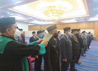Berikut Data Pejabat Eselon II, III dan IV Yang Dilantik Bupati Sukiman
